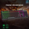 Clavier Gaming 104 Touches RVB – Polyvalence, performance et confort pour une expérience de jeu ultime