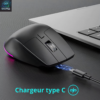 Souris de Jeu Sans Fil Ergonomique F9 – Performances et Confort à Portée de Main